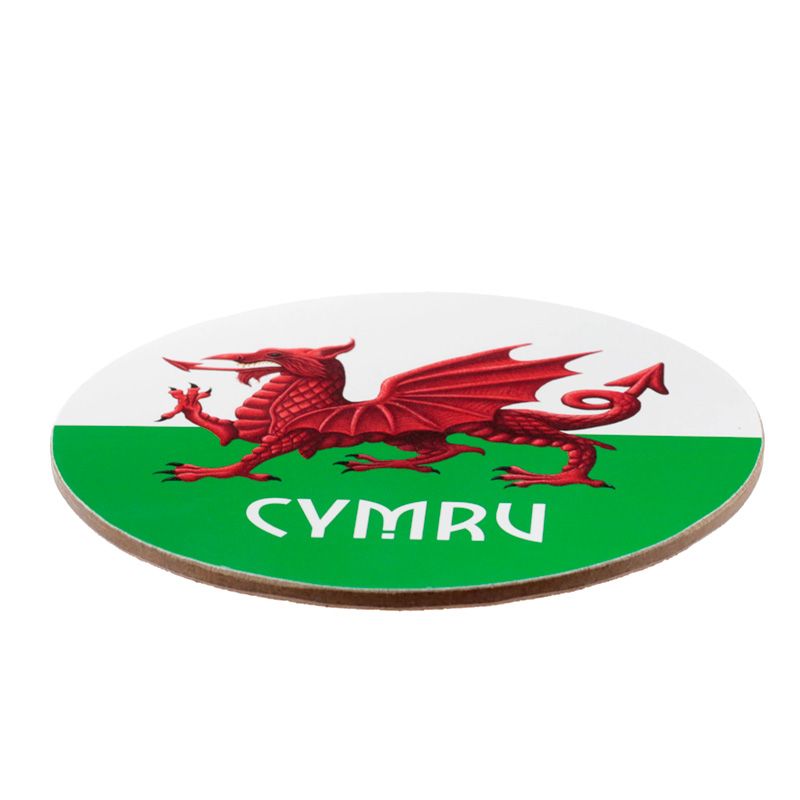 Set Mwg Porslen a Matiau Arfordir Cymru Draig Gymreig