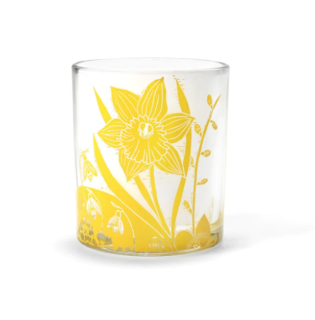 Daffodil Glass Tumbler Design by Kate Heiss