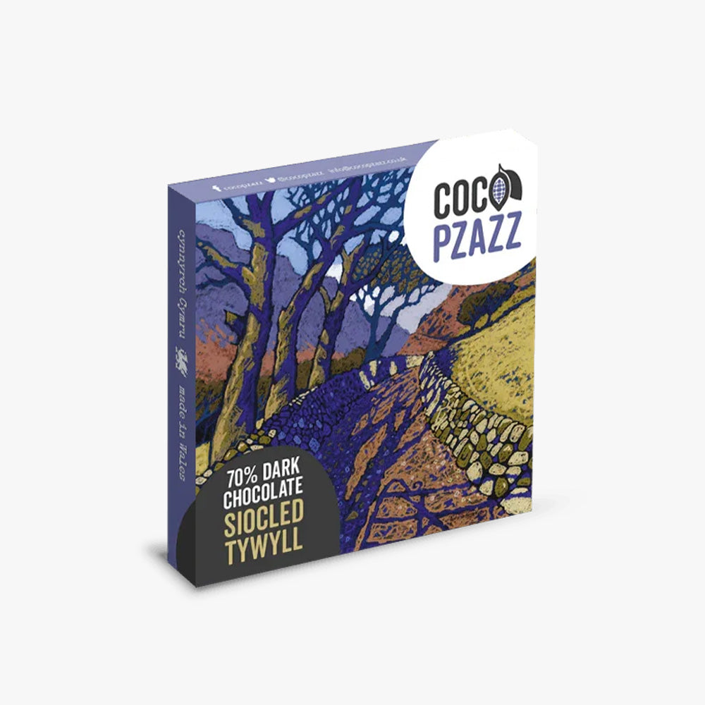Coco Pzazz Siocled Tywyll 70% Dark Chocolate Bar - 80g