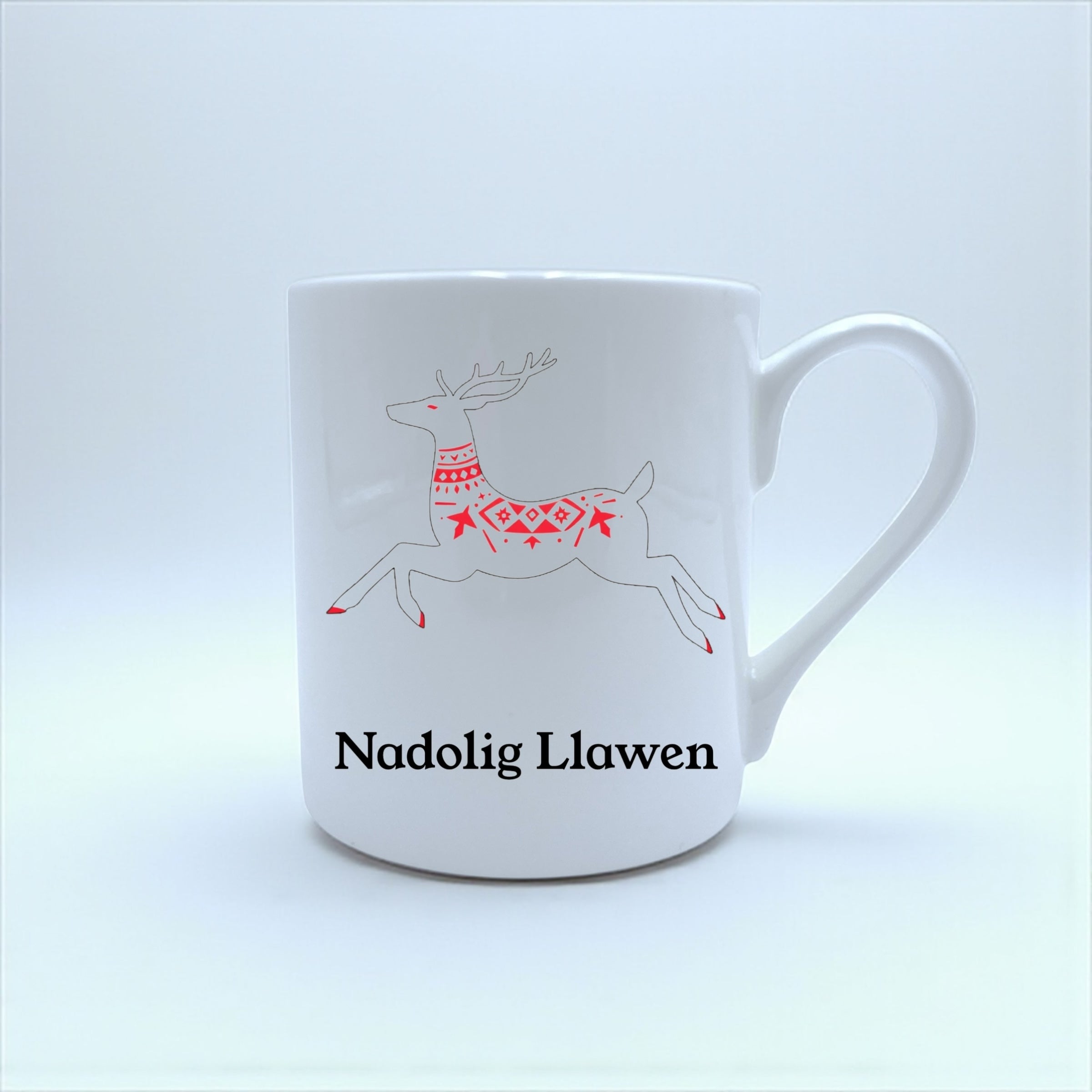 Nadolig Llawen Bone China Mug Set
