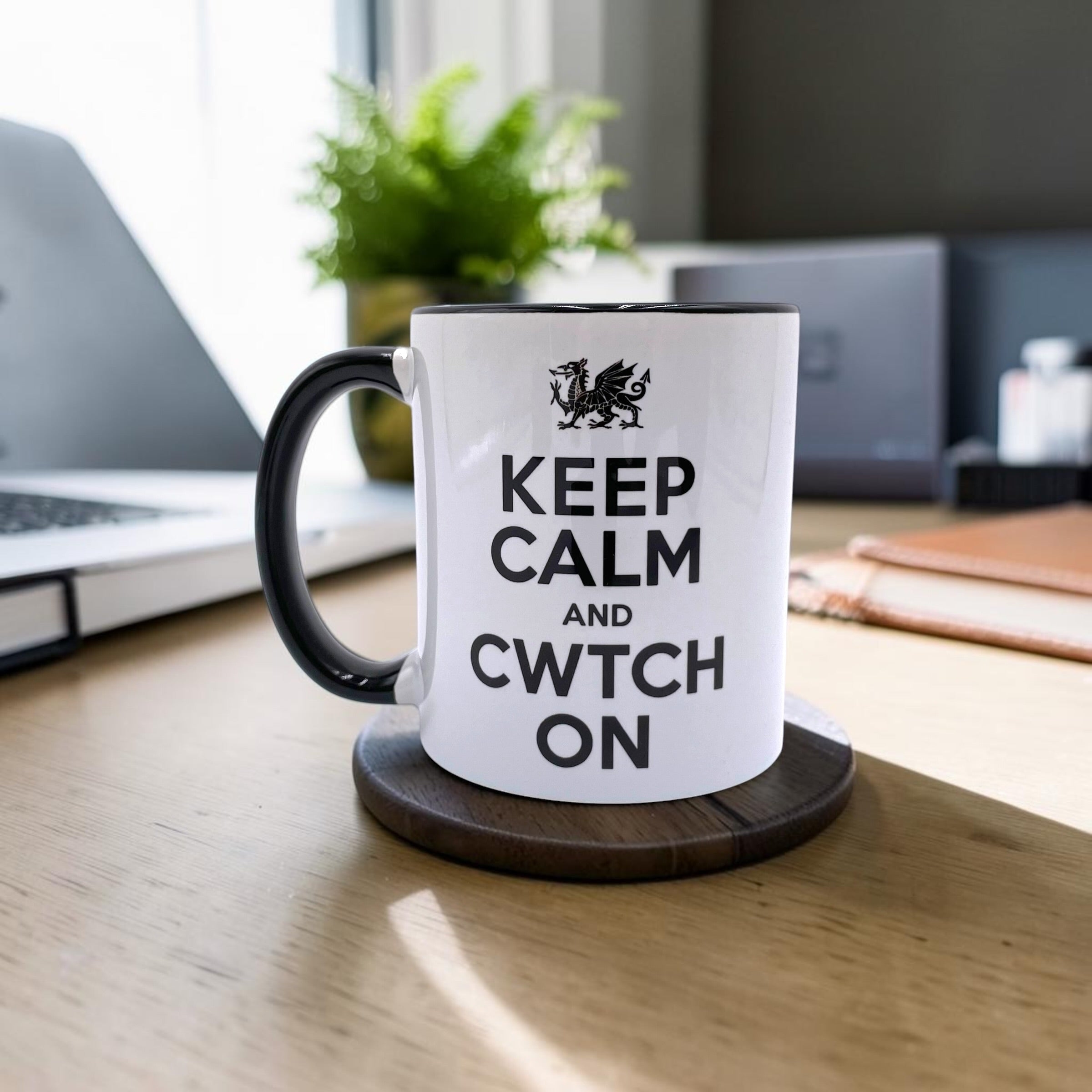 Keep Calm and Cwtch On - Funny Mug