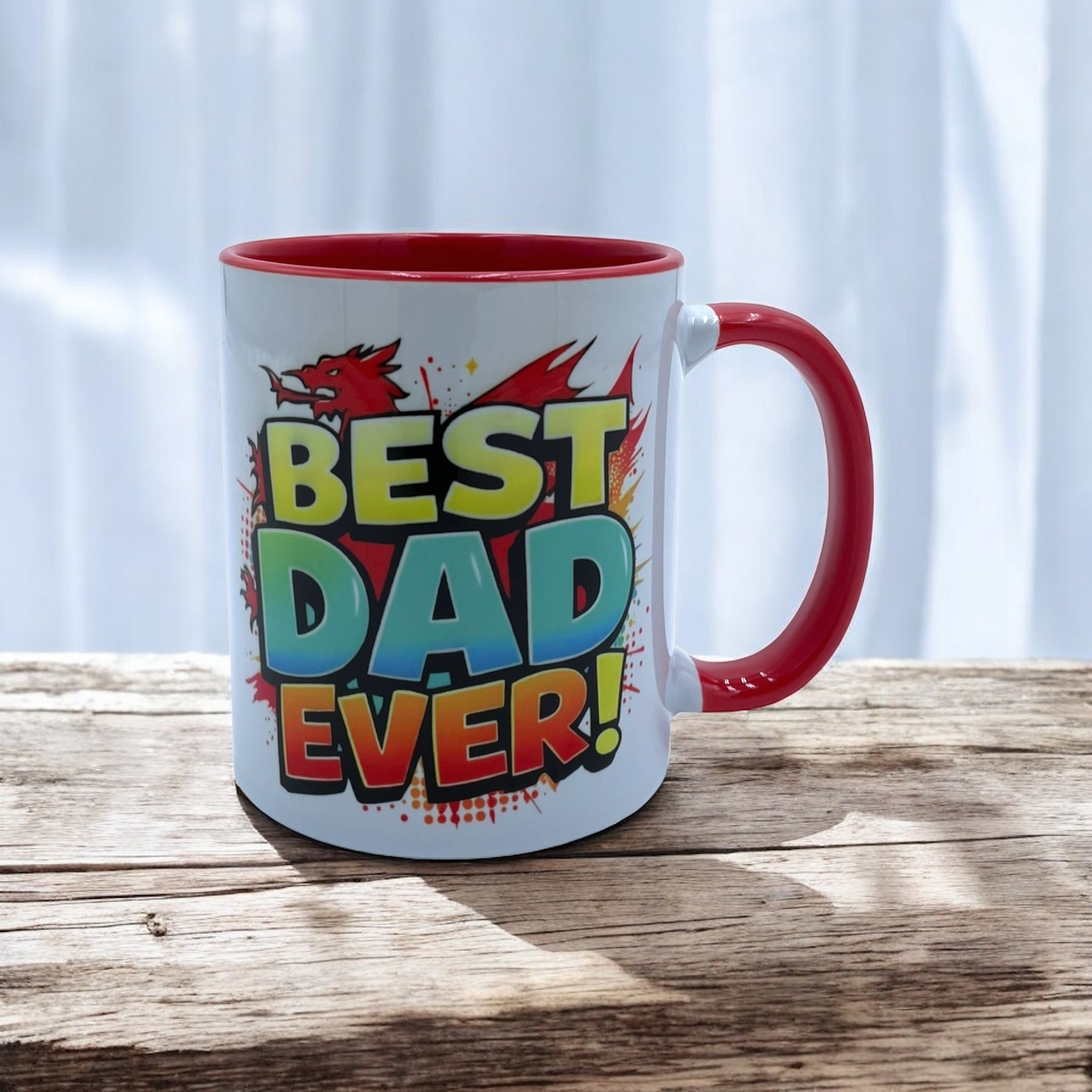 Best Dad Ever! Red Mug