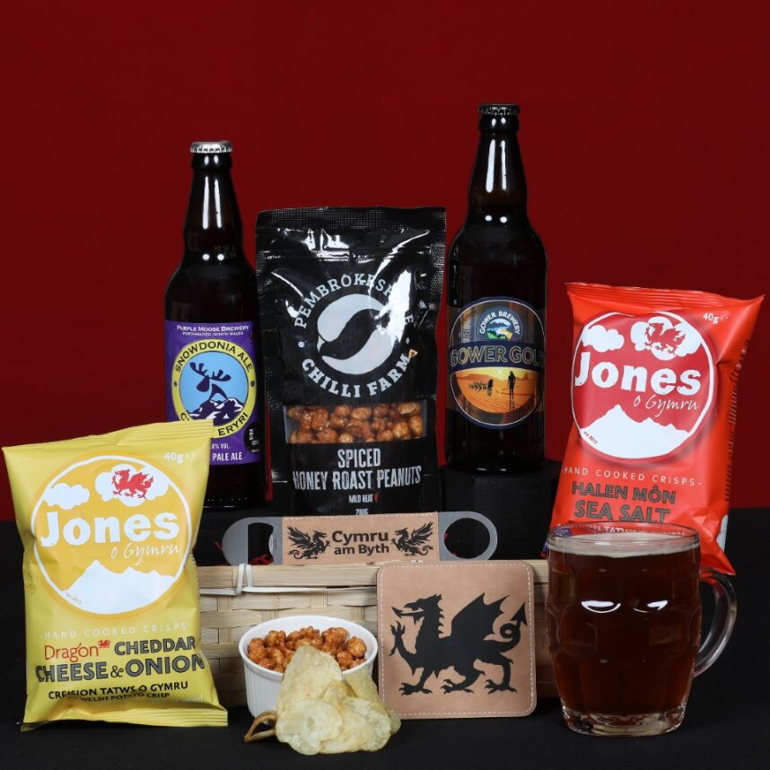 Father's Day Welsh Hamper - Ale & Treats Gift Hamper Food & Drink Gift Set