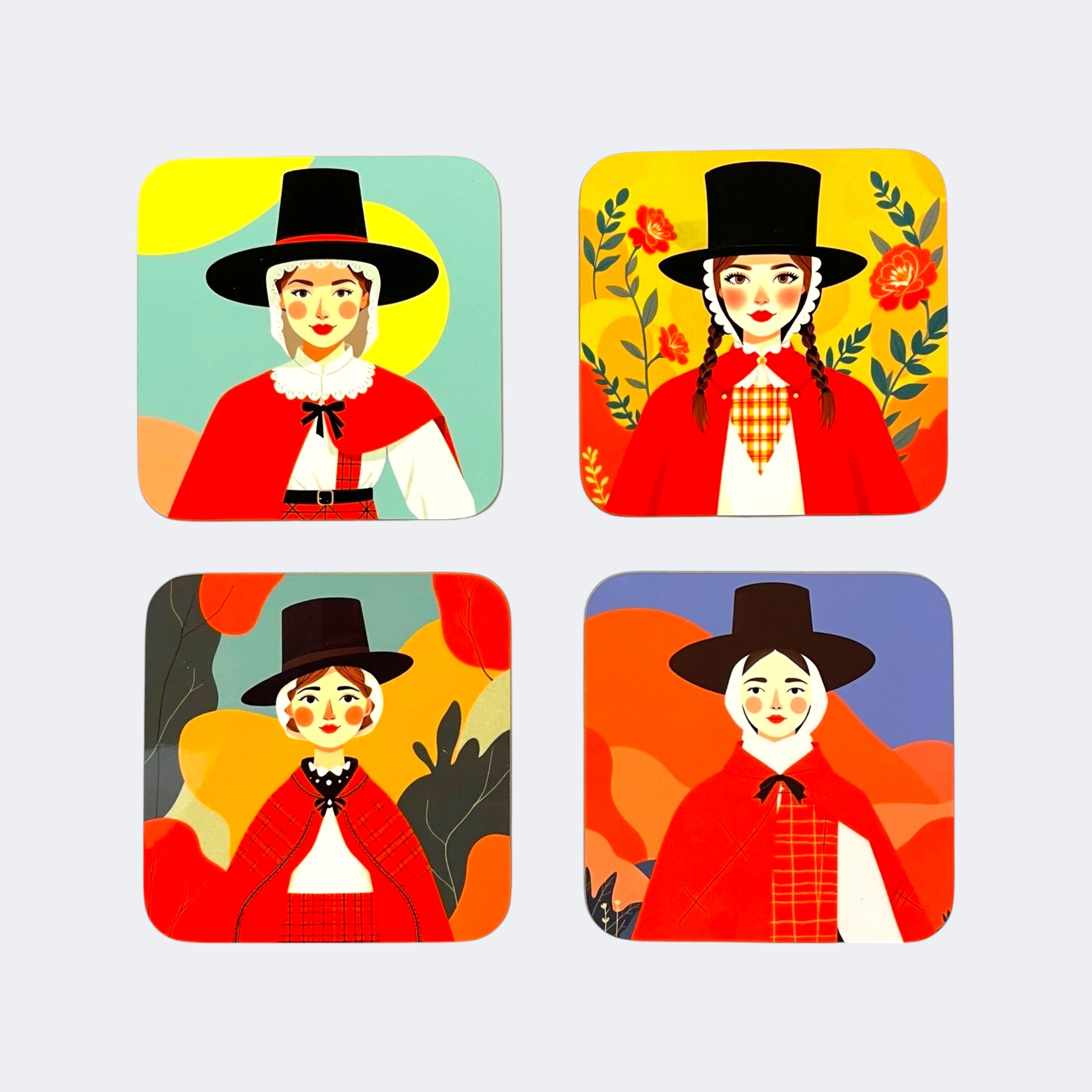 The Welsh Ladies Coaster Set