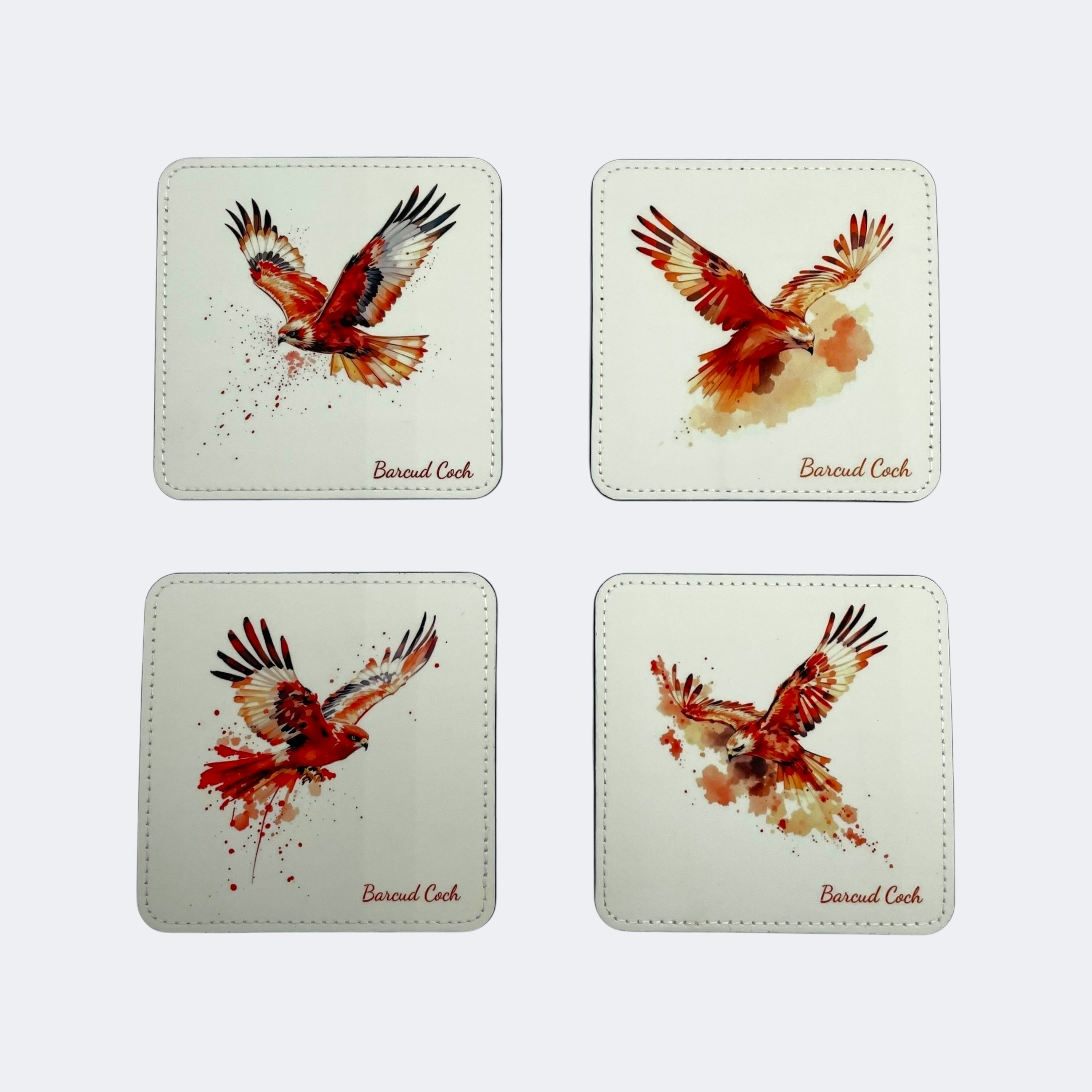 Barcud Coch Coaster Set