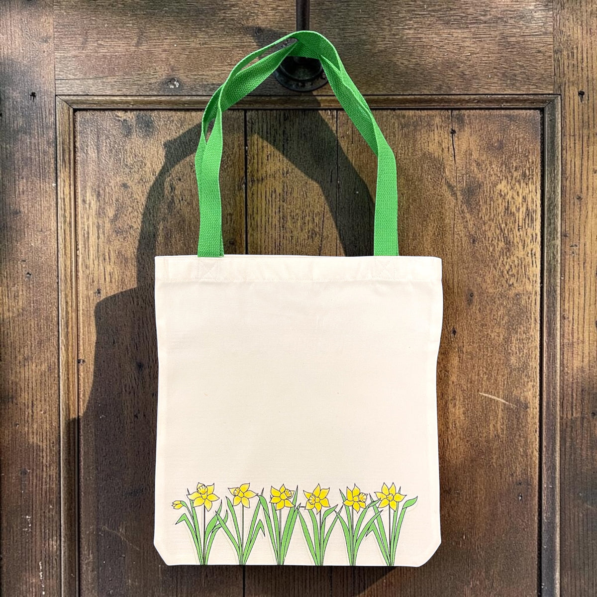 Welsh Daffodil Tote Bag - Traditional Welsh Design Shopping Bag and Gift