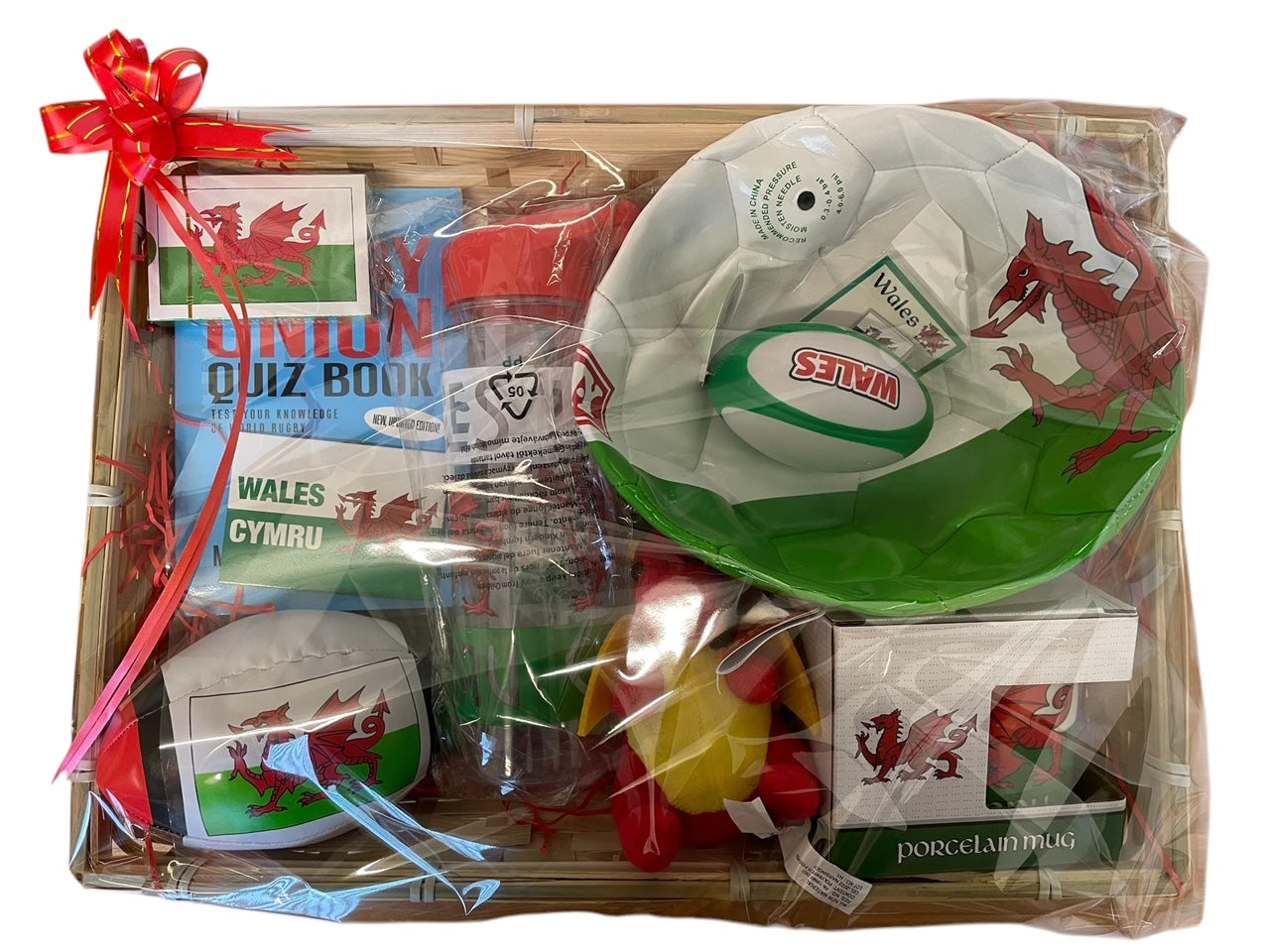 Hamper Cymreig Campau Tân y Ddraig