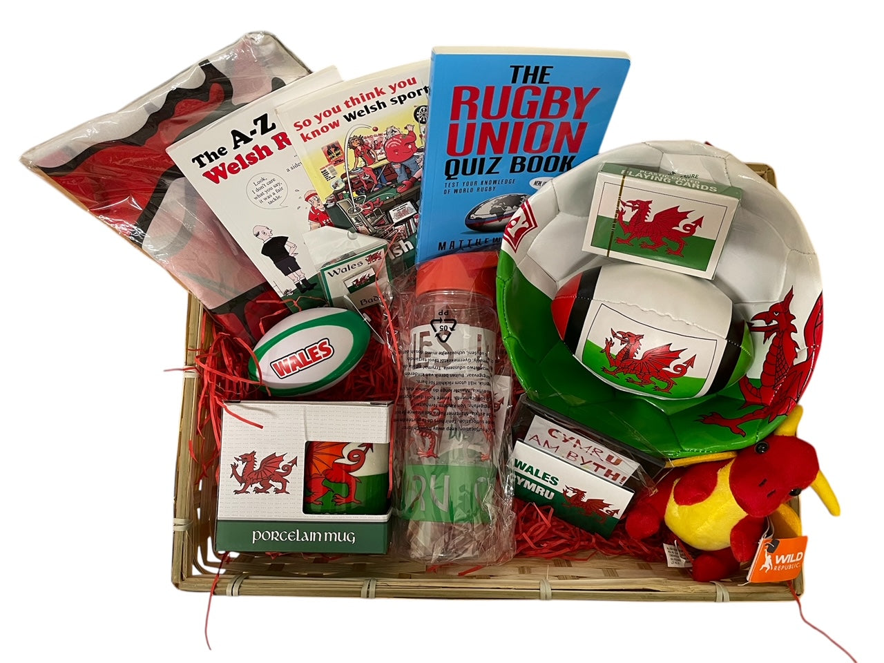 Hamper Cymreig Campau Tân y Ddraig