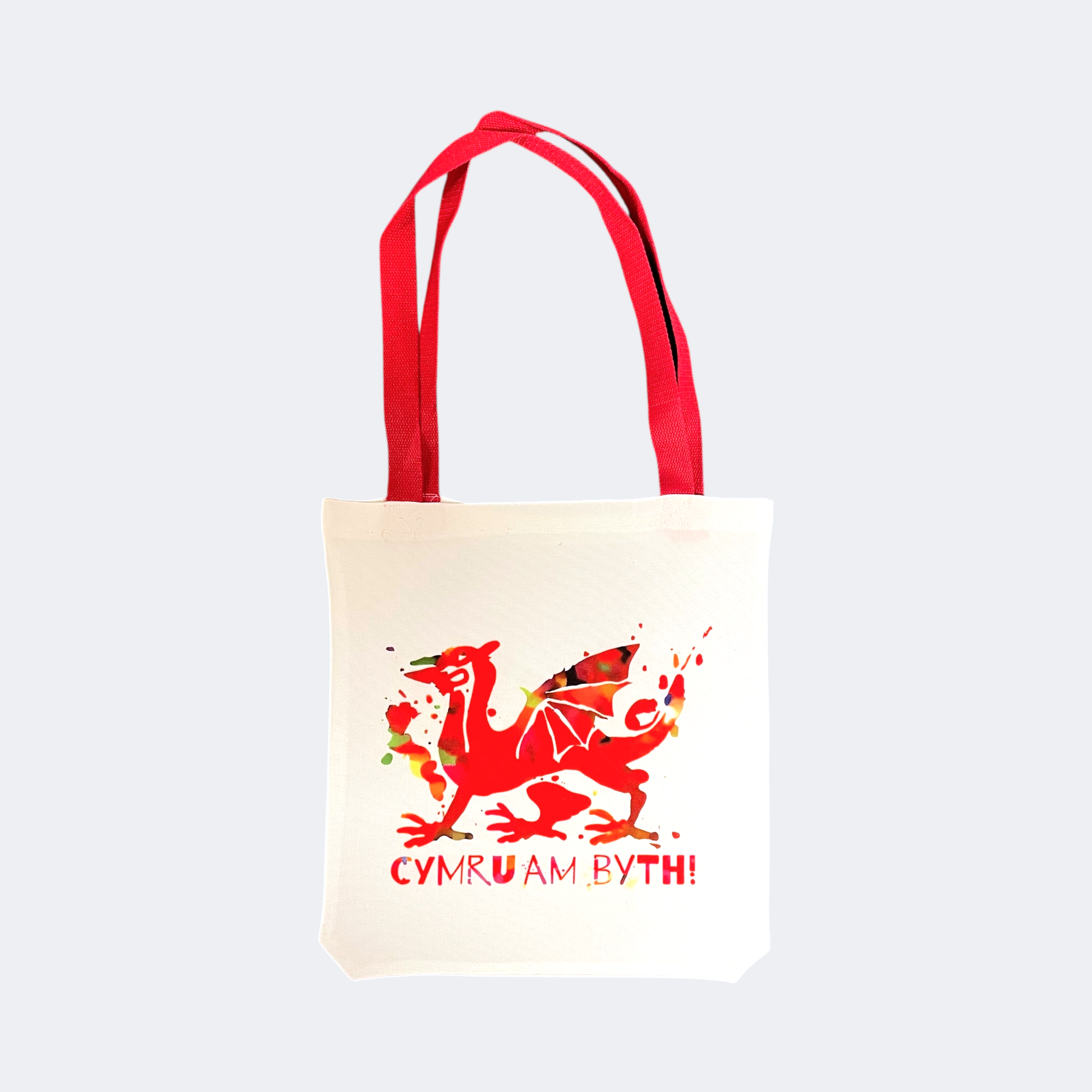Cymru Am Byth Welsh Dragon Tote Bag