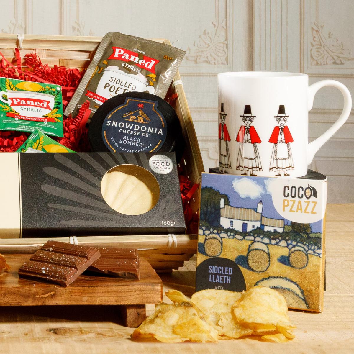 Welsh Hamper - Bara Brith, Biscuit and Tea Gift Set Food & Drink Gift Set
