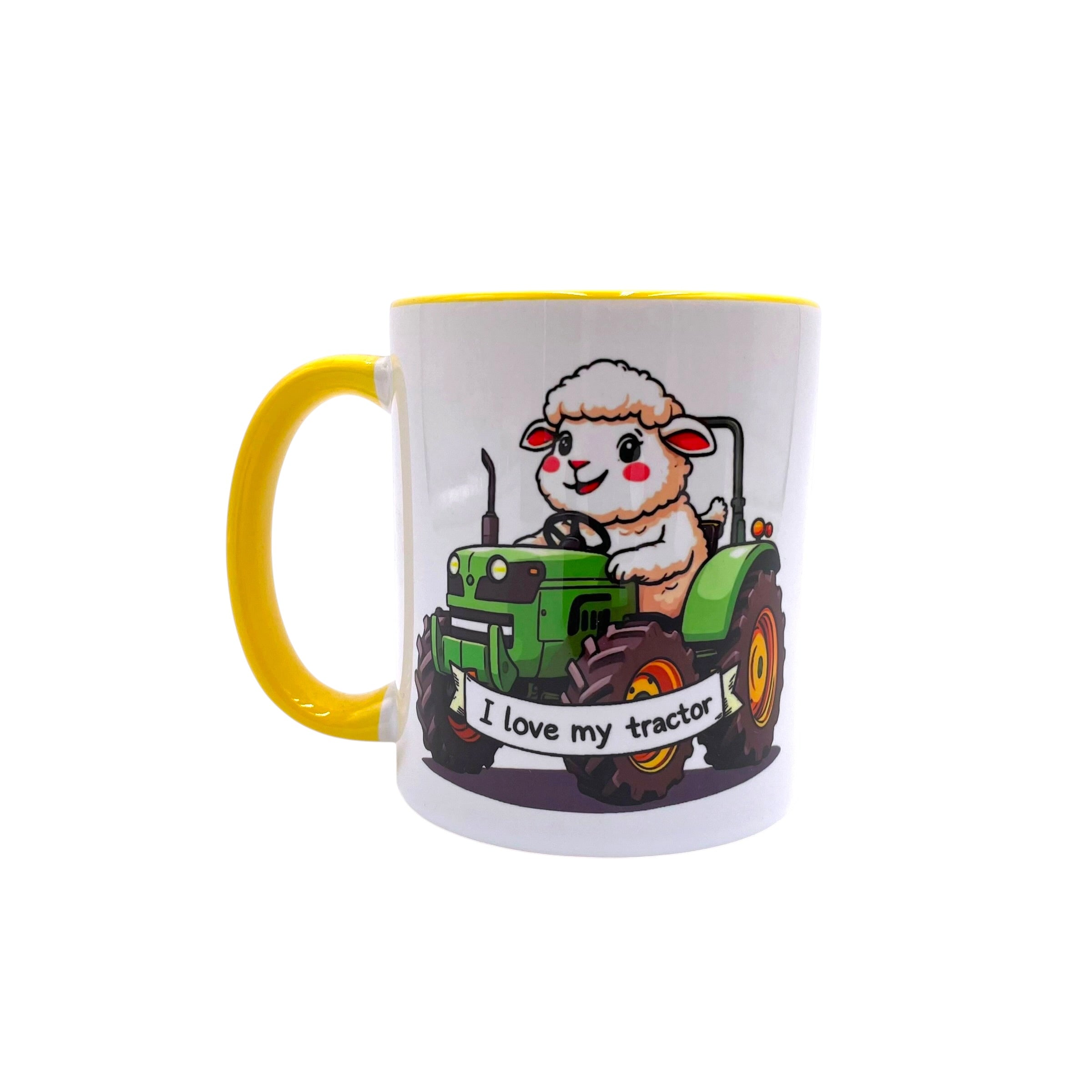 I Love My Tractor - Cute Sheep Mug