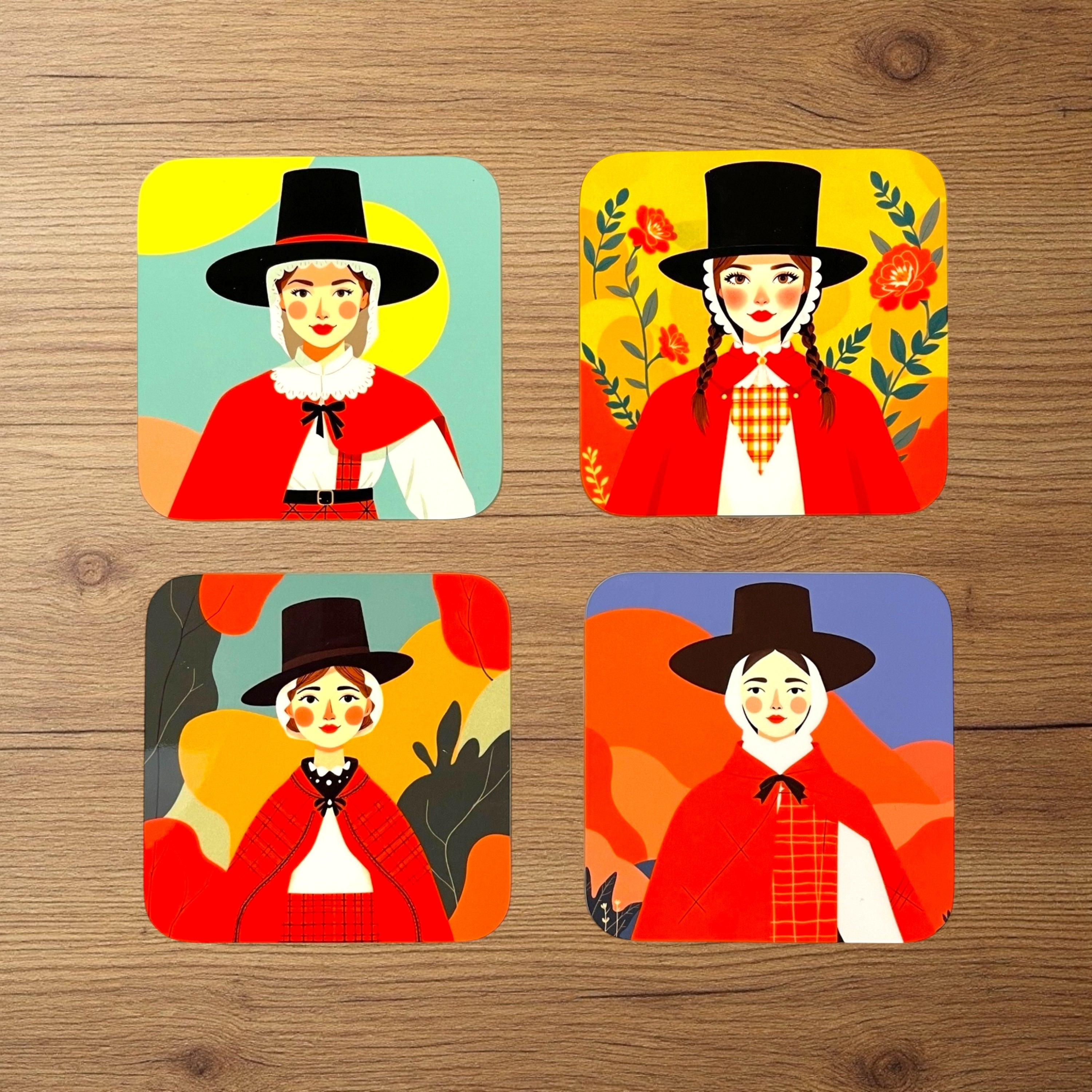 The Welsh Ladies Coaster Set