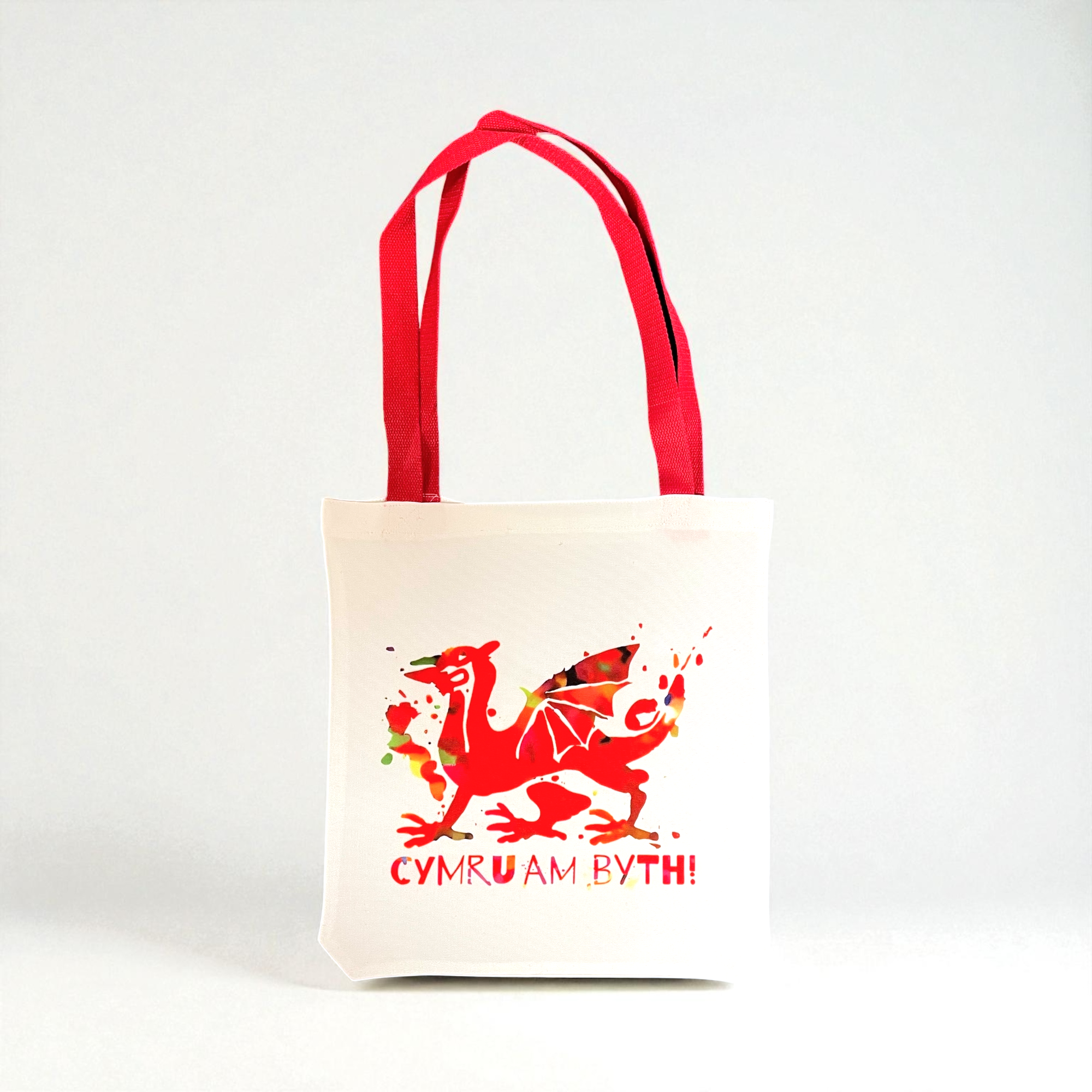 Cymru Am Byth Welsh Dragon Tote Bag