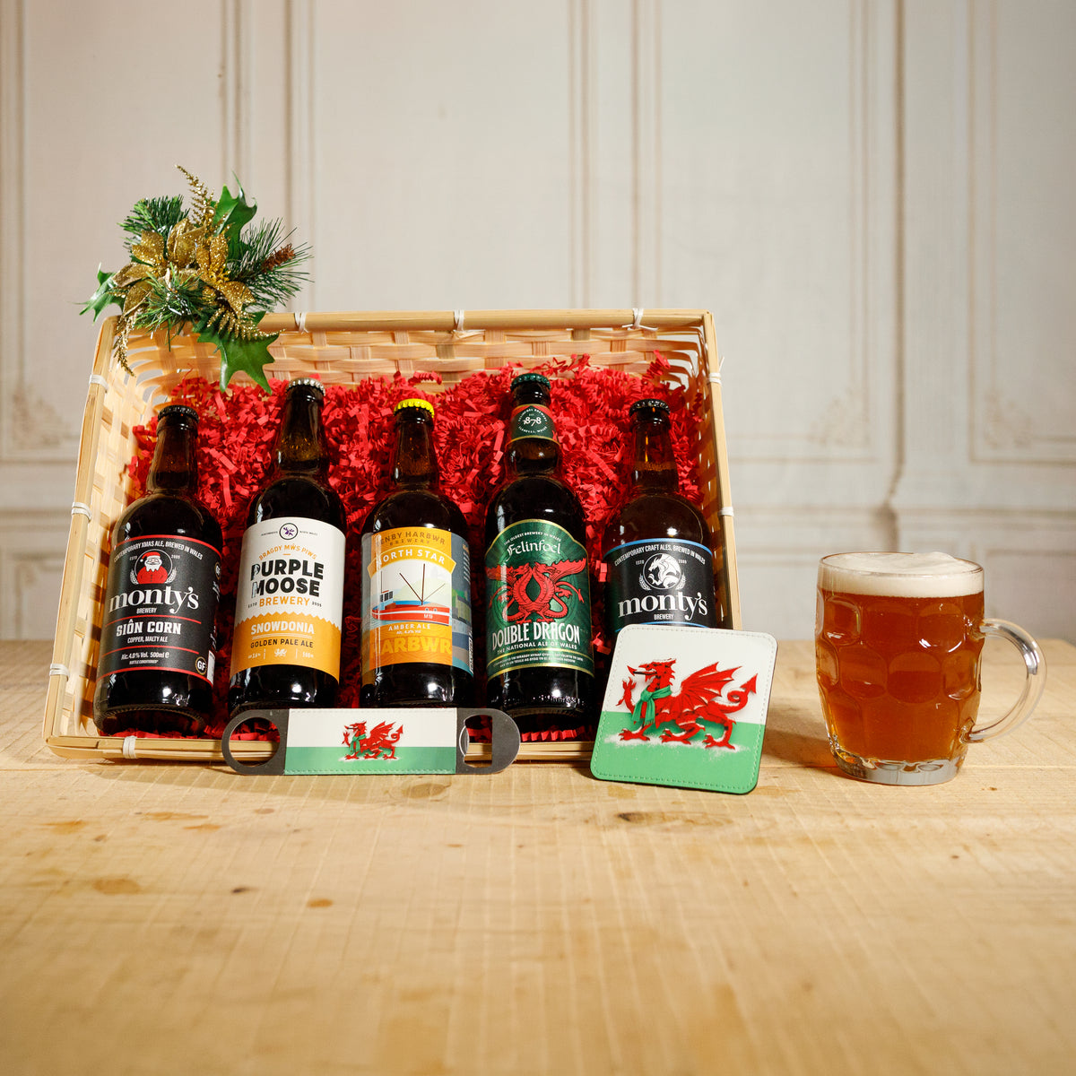 Christmas Taste of Wales Ale Gift Hamper Food & Drink Gift Set