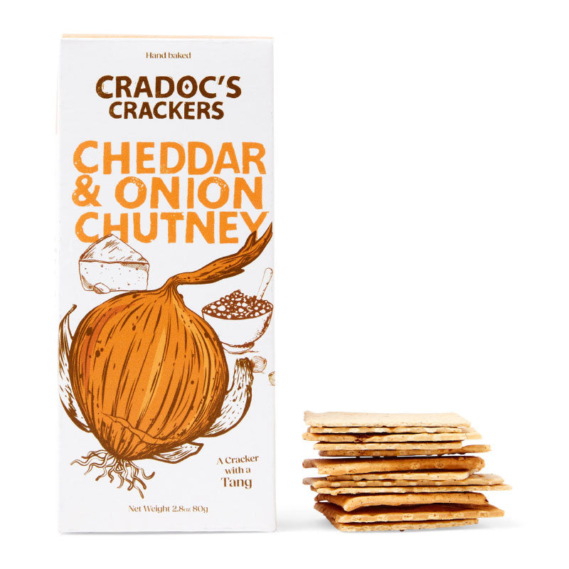 Cradoc's Cheddar & Onion Chutney Crackers