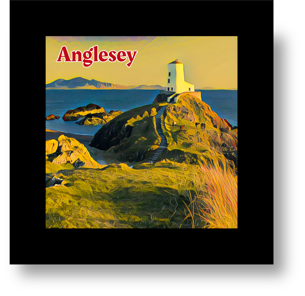 Vintage Travel – Anglesey Glass Coaster