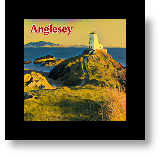 Vintage Travel – Anglesey Glass Coaster