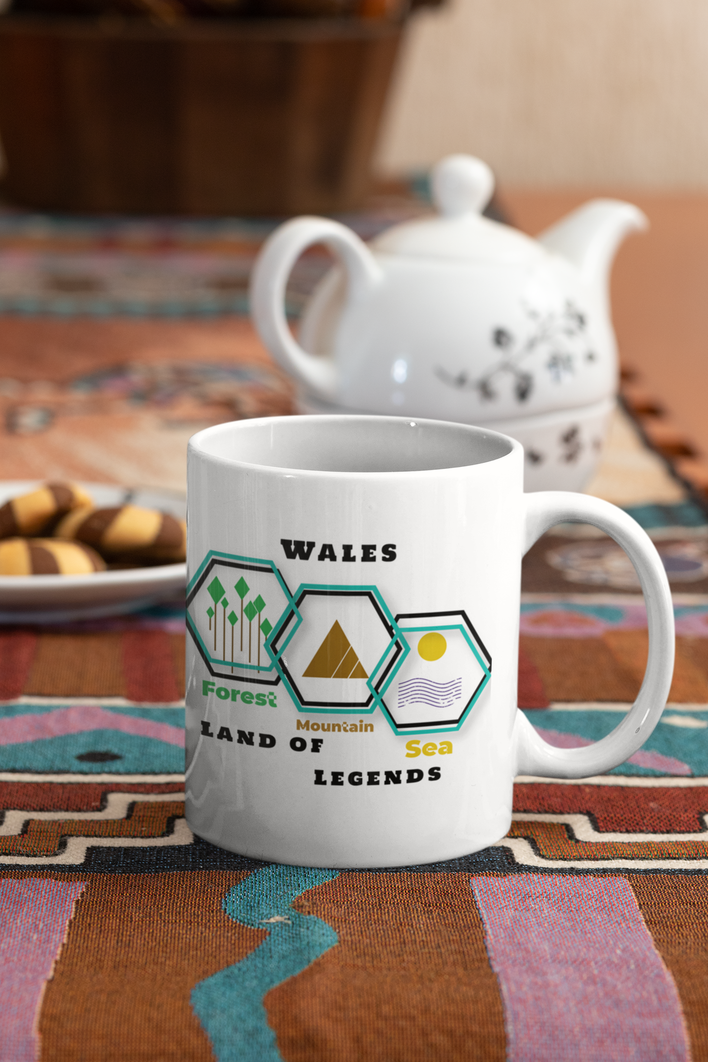 Land Of Legends: Wales - Forest, Mountain, Sea Mug