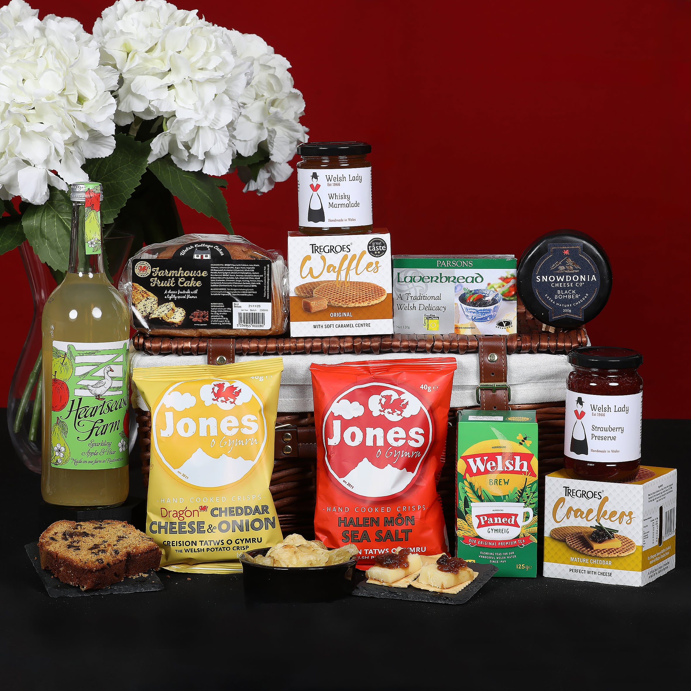 Welsh Hamper - The Afternoon Welsh Lunch Hamper Food & Drink Gift Set