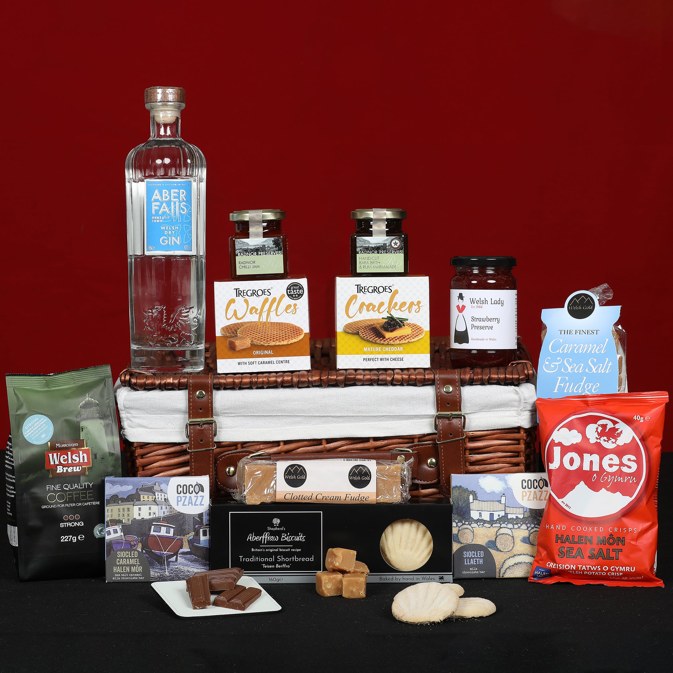 Welsh Hamper - The Gin O' Clock Hamper Food & Drink Gift Set