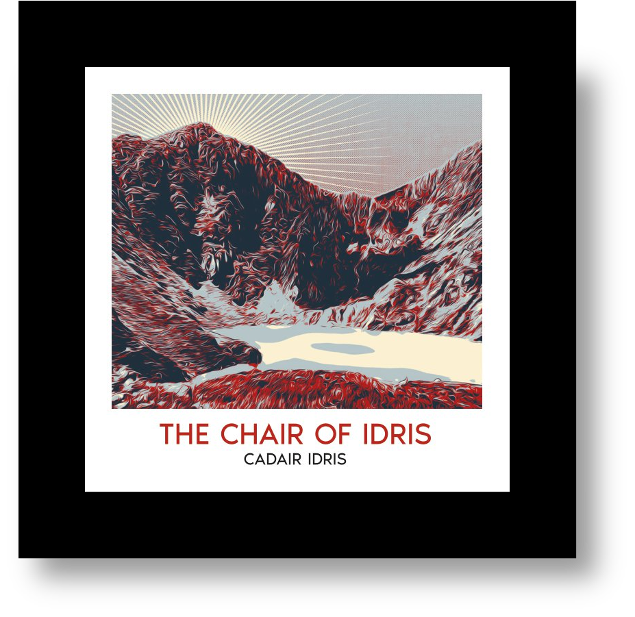 Cadair Idris Glass Coaster (Bilingual) – Welsh High Street