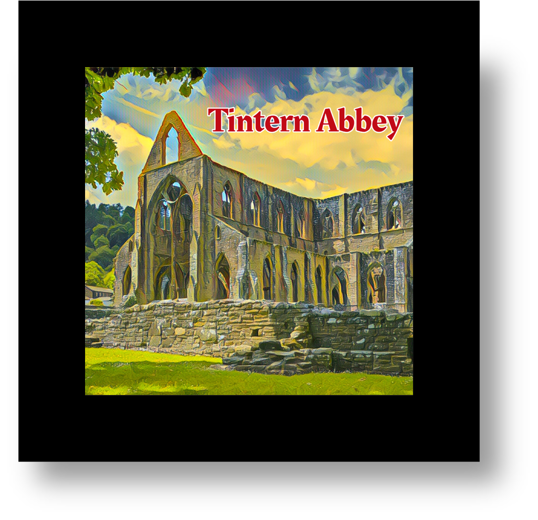 Vintage Travel – Tintern Abbey Glass Coaster