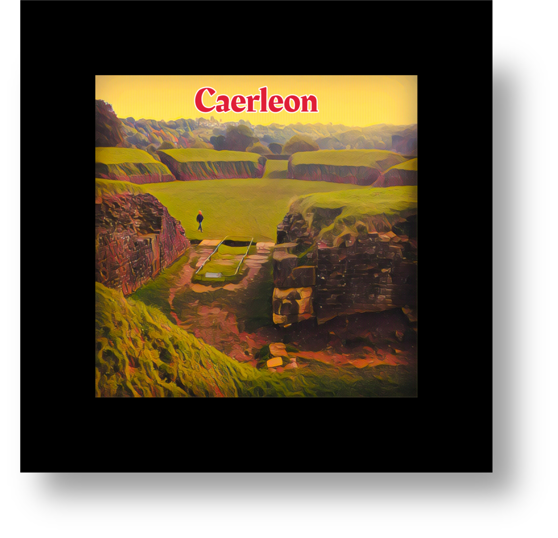 Vintage Travel – Caerleon Glass Coaster