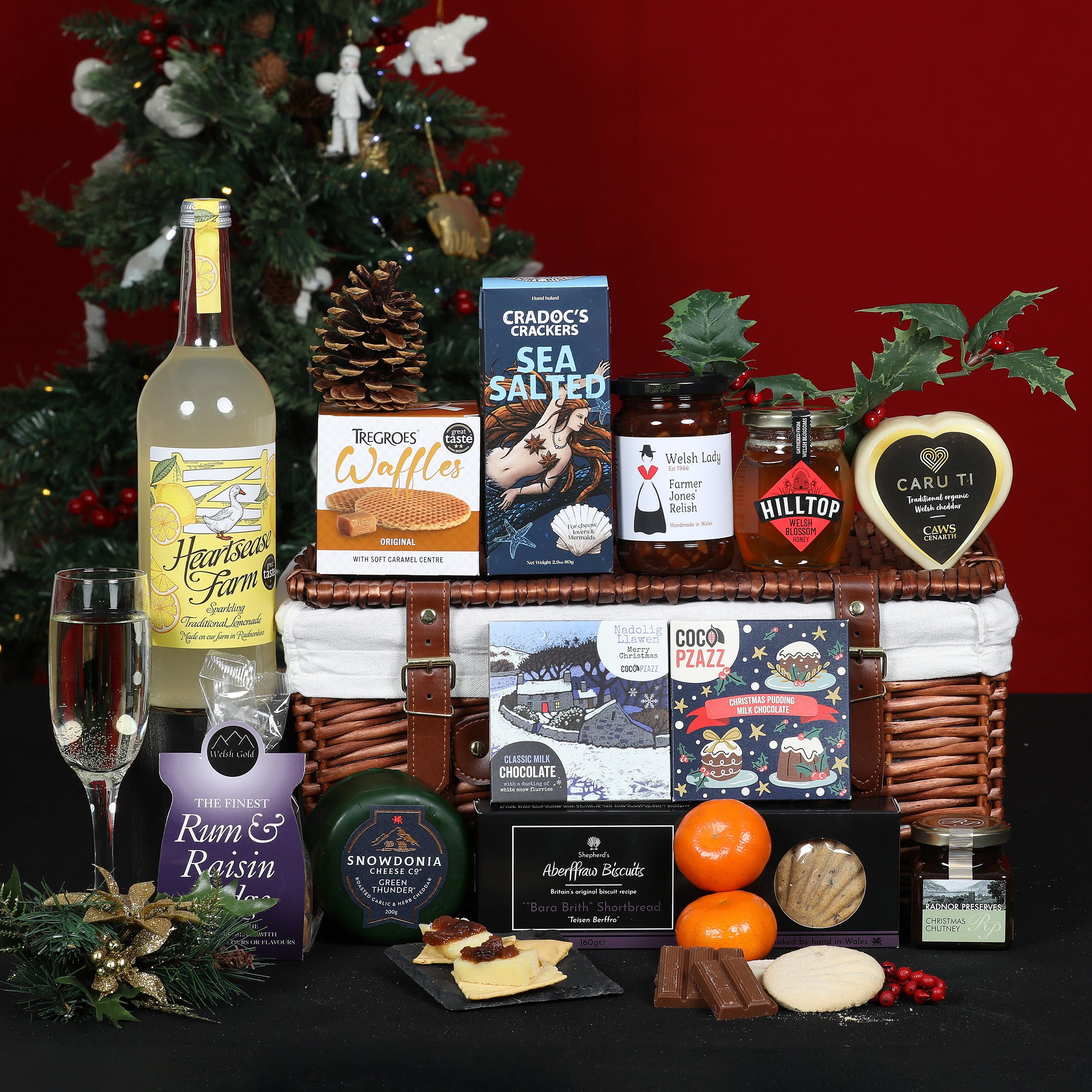 Christmas Ale & Beer Welsh Hamper - The Taste Of Wales Christmas Hamper Food & Drink Gift Set