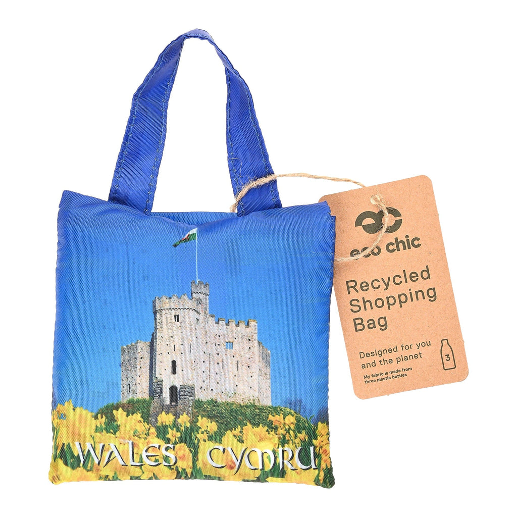 Bag Siopa Castell Caerdydd Eco Chic Cymru