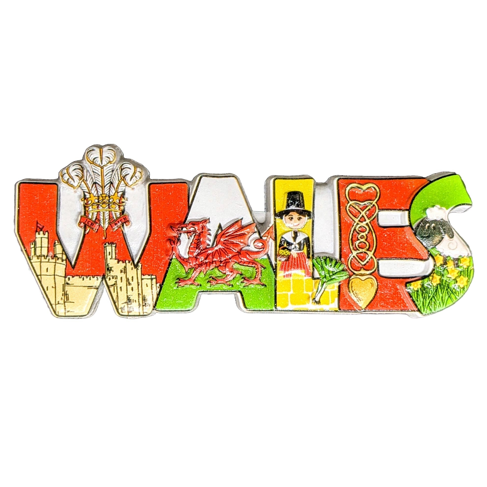 Wales Resin 3D Fridge Magnet