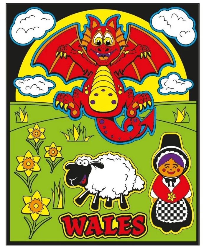 Kreative Kids! Wales Colour Felt Art Set