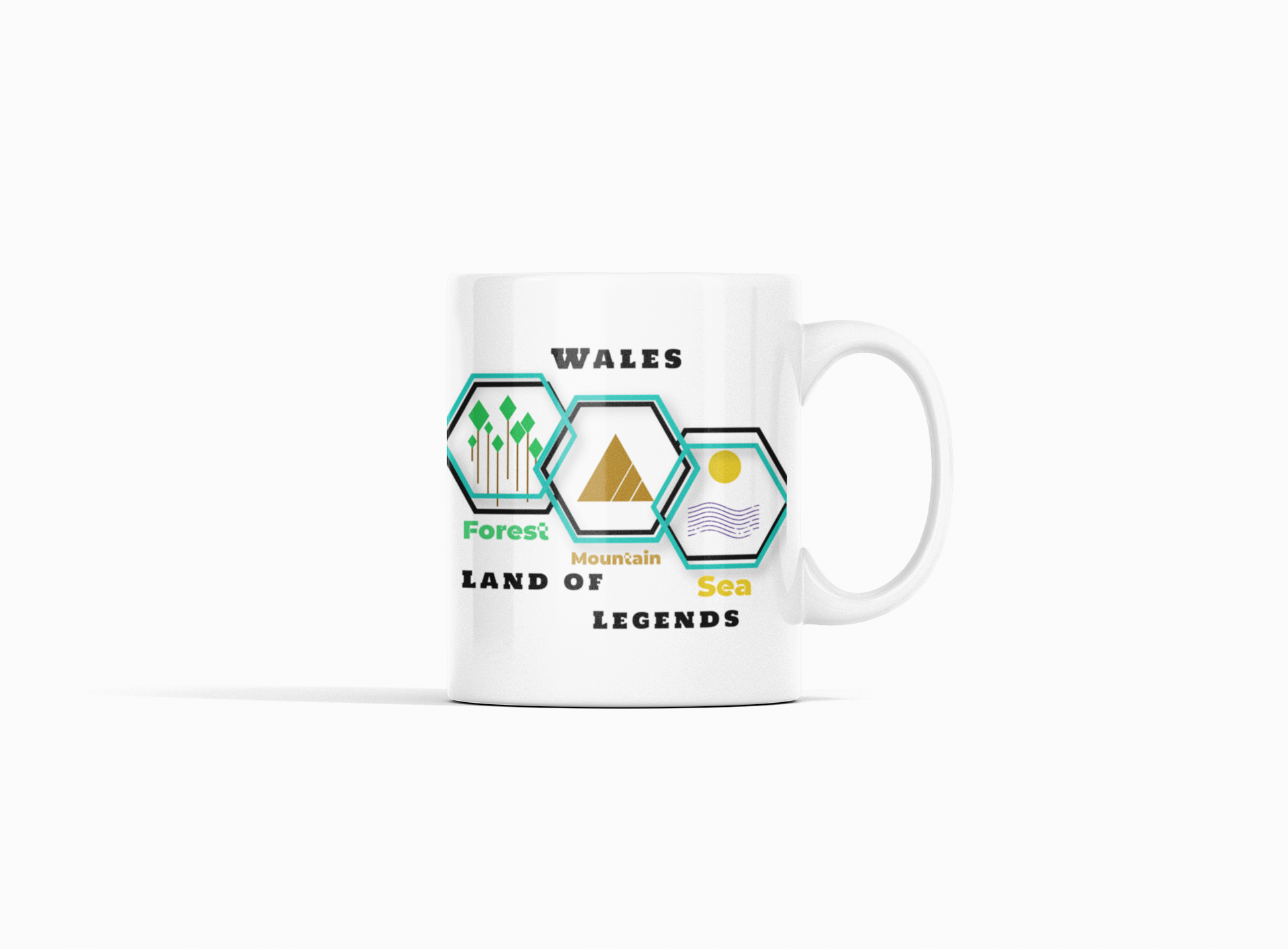 Land Of Legends: Wales - Forest, Mountain, Sea Mug