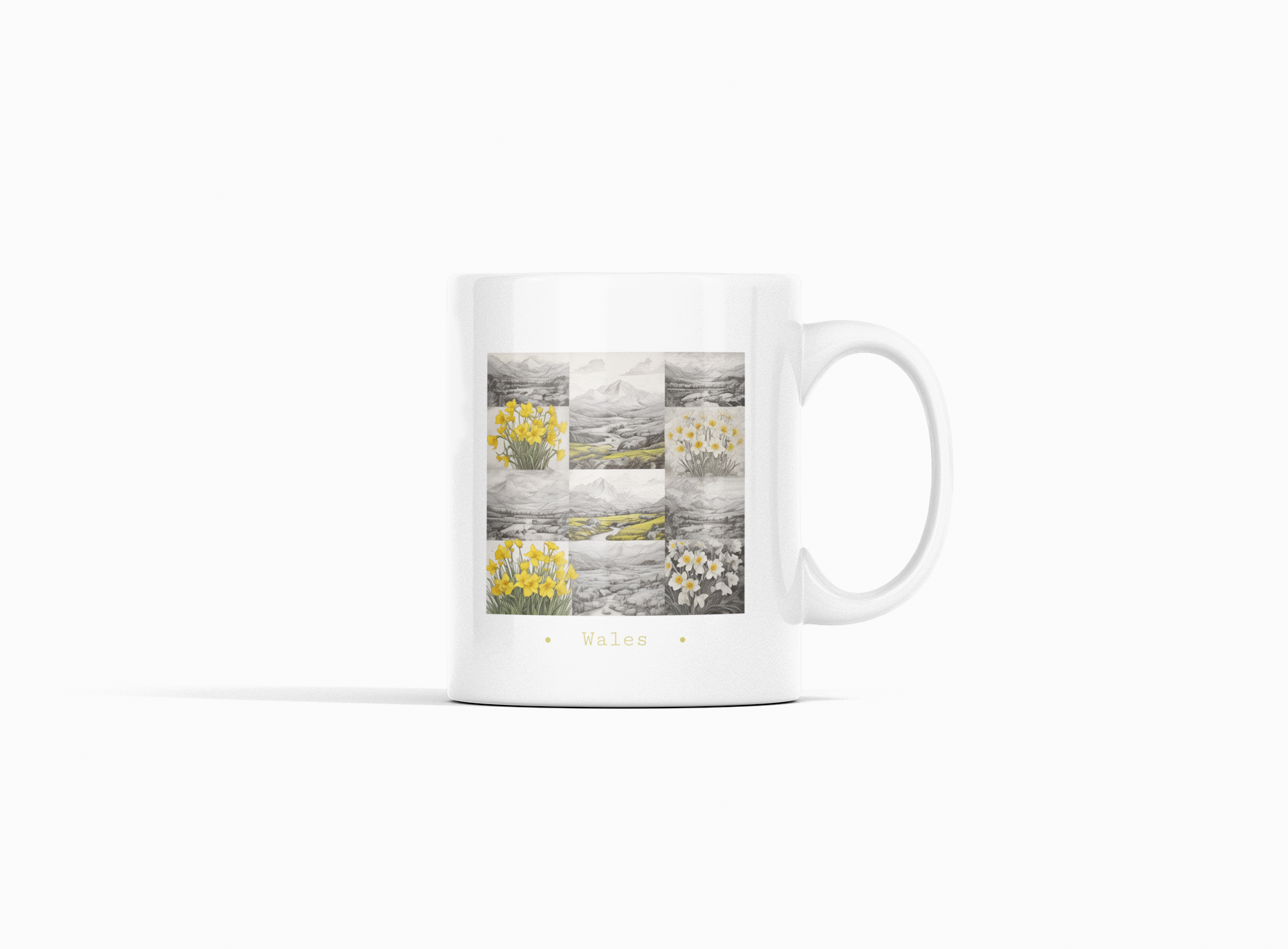 Wales Fields of Daffodils Mug