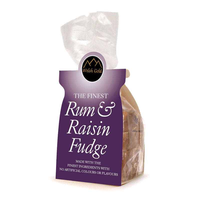 Welsh Gold Rum & Rasin Fudge